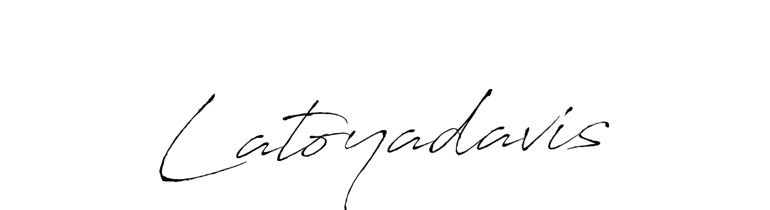How to make Latoyadavis name signature. Use Antro_Vectra style for creating short signs online. This is the latest handwritten sign. Latoyadavis signature style 6 images and pictures png