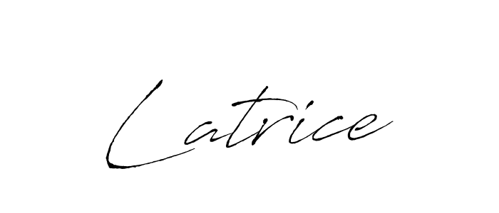 The best way (Antro_Vectra) to make a short signature is to pick only two or three words in your name. The name Latrice include a total of six letters. For converting this name. Latrice signature style 6 images and pictures png