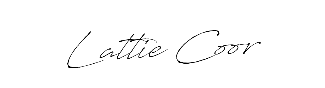 Use a signature maker to create a handwritten signature online. With this signature software, you can design (Antro_Vectra) your own signature for name Lattie Coor. Lattie Coor signature style 6 images and pictures png