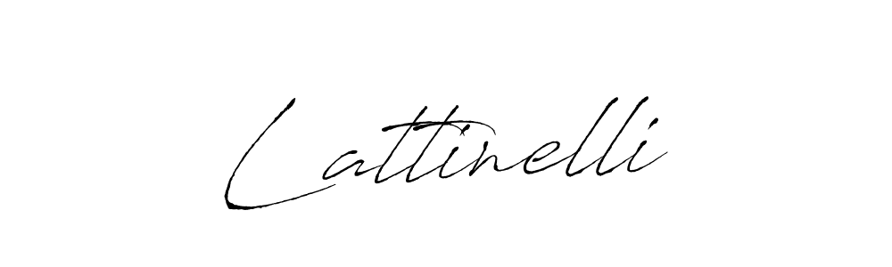 Create a beautiful signature design for name Lattinelli. With this signature (Antro_Vectra) fonts, you can make a handwritten signature for free. Lattinelli signature style 6 images and pictures png