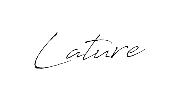 Design your own signature with our free online signature maker. With this signature software, you can create a handwritten (Antro_Vectra) signature for name Lature. Lature signature style 6 images and pictures png