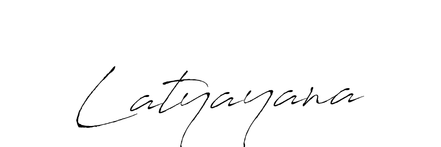 The best way (Antro_Vectra) to make a short signature is to pick only two or three words in your name. The name Latyayana include a total of six letters. For converting this name. Latyayana signature style 6 images and pictures png