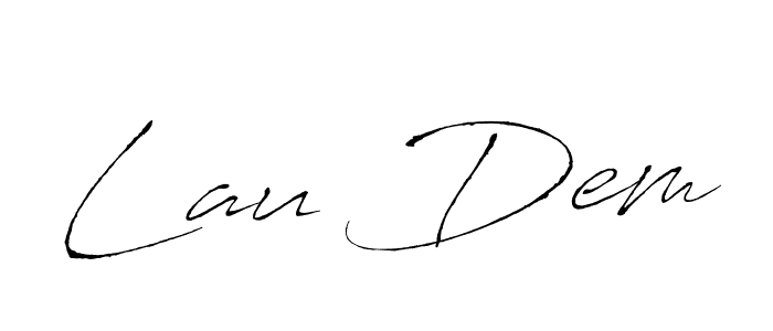 Also we have Lau Dem name is the best signature style. Create professional handwritten signature collection using Antro_Vectra autograph style. Lau Dem signature style 6 images and pictures png