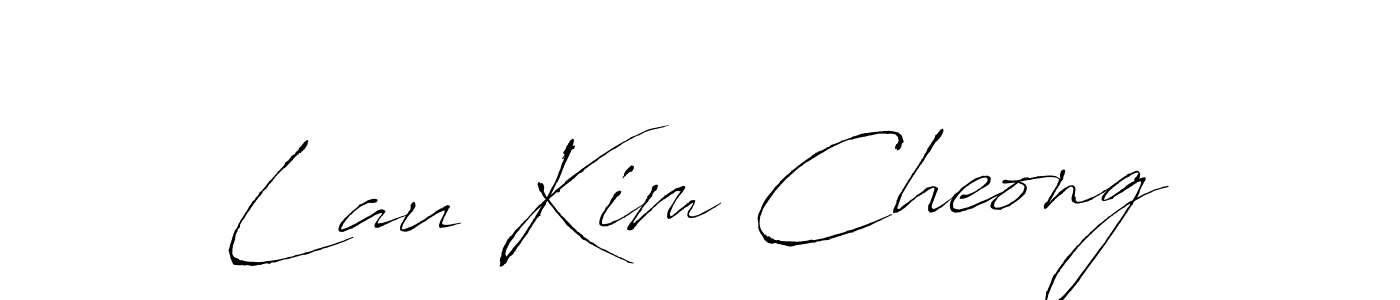 Make a beautiful signature design for name Lau Kim Cheong. With this signature (Antro_Vectra) style, you can create a handwritten signature for free. Lau Kim Cheong signature style 6 images and pictures png