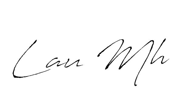 Use a signature maker to create a handwritten signature online. With this signature software, you can design (Antro_Vectra) your own signature for name Lau Mh. Lau Mh signature style 6 images and pictures png