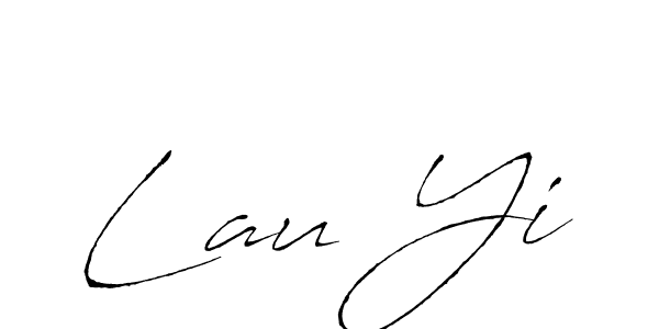 Design your own signature with our free online signature maker. With this signature software, you can create a handwritten (Antro_Vectra) signature for name Lau Yi. Lau Yi signature style 6 images and pictures png