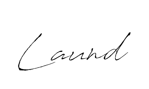 Make a beautiful signature design for name Laund. With this signature (Antro_Vectra) style, you can create a handwritten signature for free. Laund signature style 6 images and pictures png