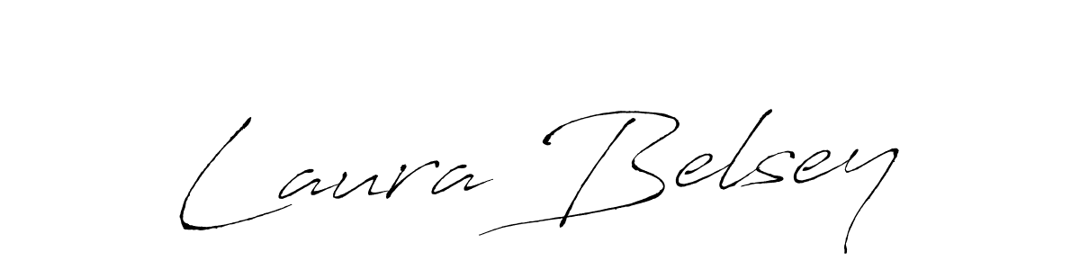 How to make Laura Belsey name signature. Use Antro_Vectra style for creating short signs online. This is the latest handwritten sign. Laura Belsey signature style 6 images and pictures png