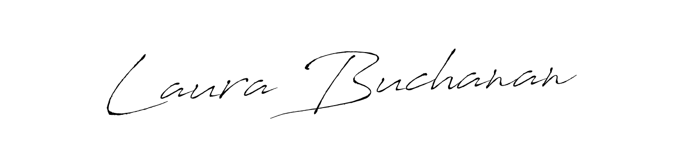 How to make Laura Buchanan name signature. Use Antro_Vectra style for creating short signs online. This is the latest handwritten sign. Laura Buchanan signature style 6 images and pictures png