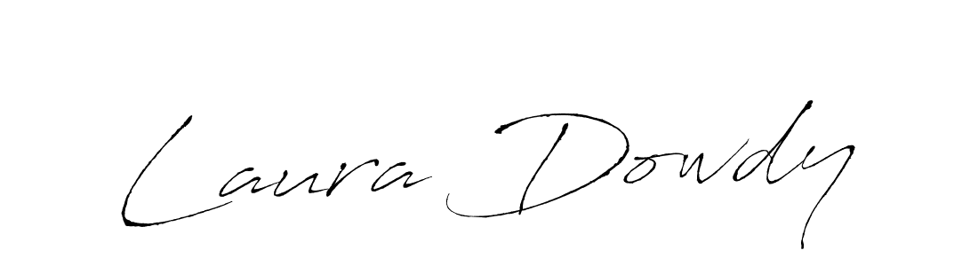 Laura Dowdy stylish signature style. Best Handwritten Sign (Antro_Vectra) for my name. Handwritten Signature Collection Ideas for my name Laura Dowdy. Laura Dowdy signature style 6 images and pictures png