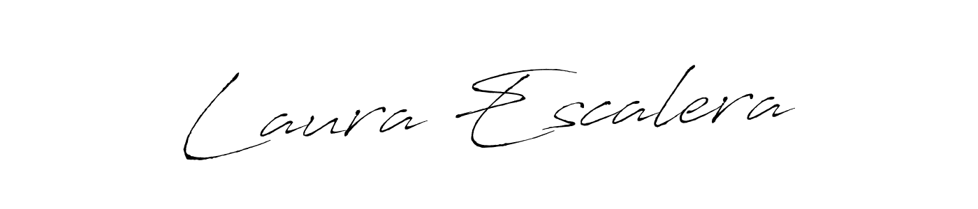 Laura Escalera stylish signature style. Best Handwritten Sign (Antro_Vectra) for my name. Handwritten Signature Collection Ideas for my name Laura Escalera. Laura Escalera signature style 6 images and pictures png