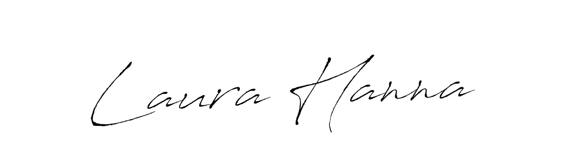 You should practise on your own different ways (Antro_Vectra) to write your name (Laura Hanna) in signature. don't let someone else do it for you. Laura Hanna signature style 6 images and pictures png