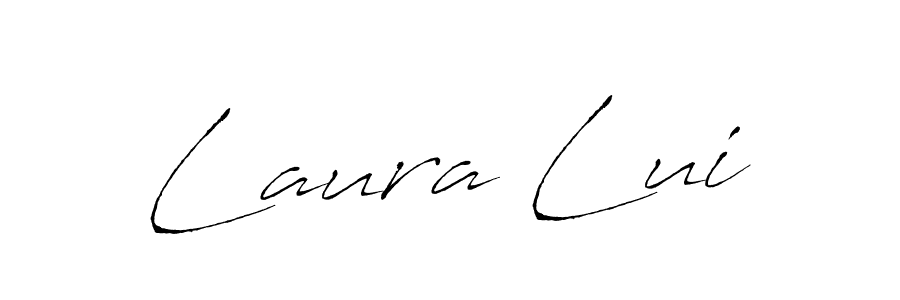 You should practise on your own different ways (Antro_Vectra) to write your name (Laura Lui) in signature. don't let someone else do it for you. Laura Lui signature style 6 images and pictures png
