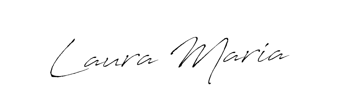 Design your own signature with our free online signature maker. With this signature software, you can create a handwritten (Antro_Vectra) signature for name Laura Maria. Laura Maria signature style 6 images and pictures png