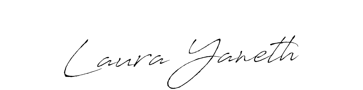 How to make Laura Yaneth name signature. Use Antro_Vectra style for creating short signs online. This is the latest handwritten sign. Laura Yaneth signature style 6 images and pictures png