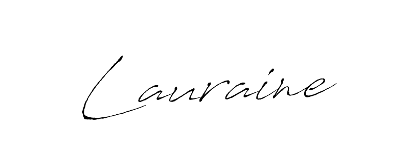 Lauraine stylish signature style. Best Handwritten Sign (Antro_Vectra) for my name. Handwritten Signature Collection Ideas for my name Lauraine. Lauraine signature style 6 images and pictures png