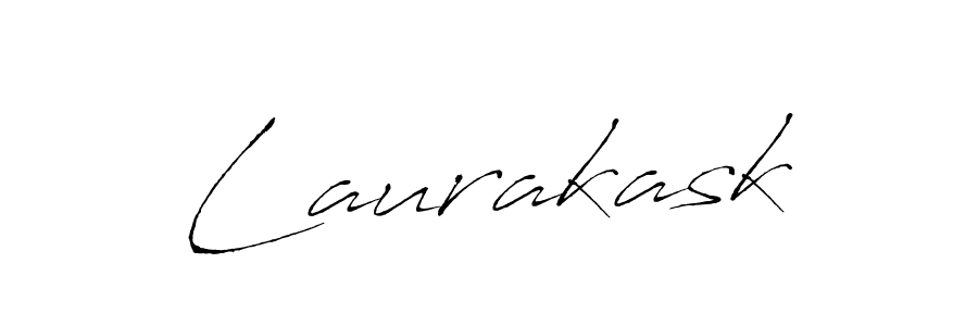 Laurakask stylish signature style. Best Handwritten Sign (Antro_Vectra) for my name. Handwritten Signature Collection Ideas for my name Laurakask. Laurakask signature style 6 images and pictures png