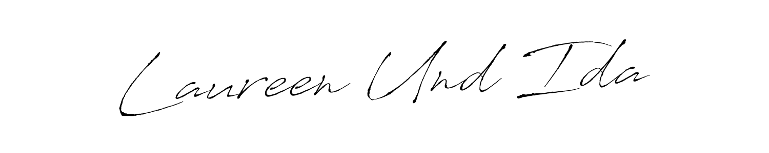 Use a signature maker to create a handwritten signature online. With this signature software, you can design (Antro_Vectra) your own signature for name Laureen Und Ida. Laureen Und Ida signature style 6 images and pictures png