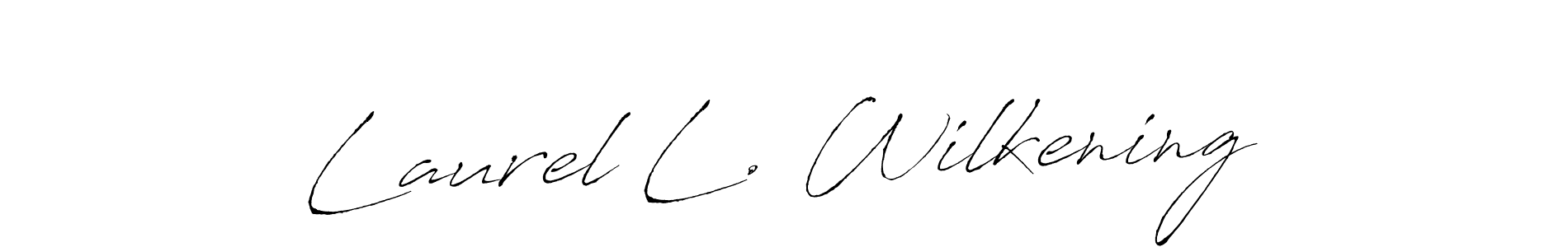 if you are searching for the best signature style for your name Laurel L. Wilkening. so please give up your signature search. here we have designed multiple signature styles  using Antro_Vectra. Laurel L. Wilkening signature style 6 images and pictures png