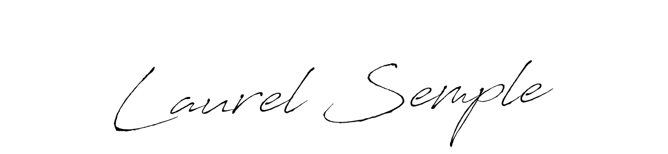 You should practise on your own different ways (Antro_Vectra) to write your name (Laurel Semple) in signature. don't let someone else do it for you. Laurel Semple signature style 6 images and pictures png