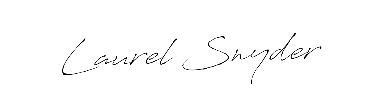 You should practise on your own different ways (Antro_Vectra) to write your name (Laurel Snyder) in signature. don't let someone else do it for you. Laurel Snyder signature style 6 images and pictures png