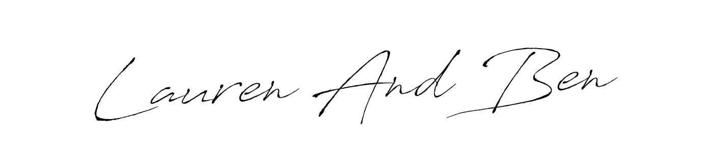 Make a short Lauren And Ben signature style. Manage your documents anywhere anytime using Antro_Vectra. Create and add eSignatures, submit forms, share and send files easily. Lauren And Ben signature style 6 images and pictures png