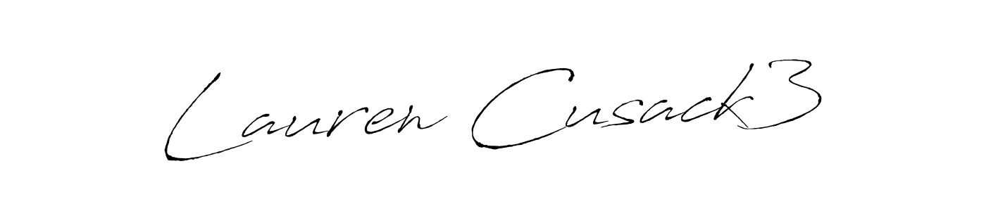 Design your own signature with our free online signature maker. With this signature software, you can create a handwritten (Antro_Vectra) signature for name Lauren Cusack3. Lauren Cusack3 signature style 6 images and pictures png