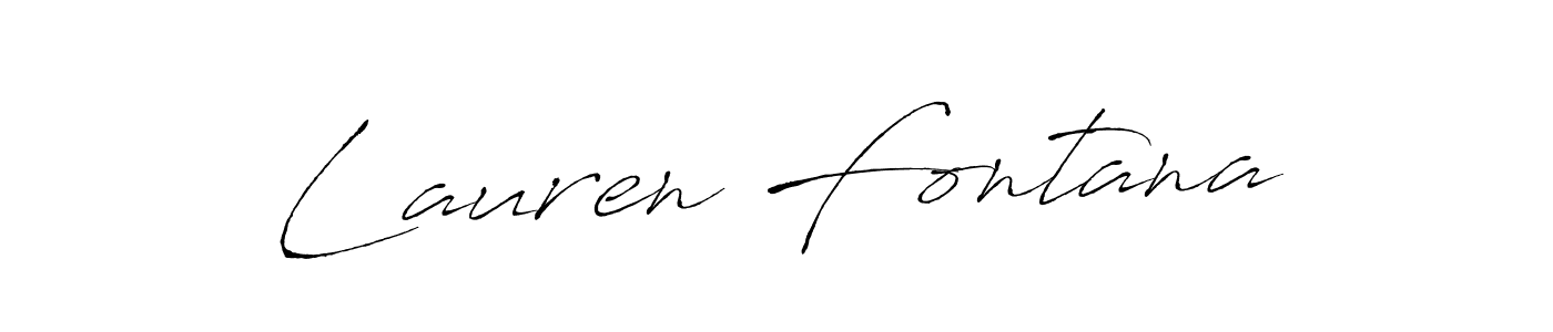 Make a beautiful signature design for name Lauren Fontana. With this signature (Antro_Vectra) style, you can create a handwritten signature for free. Lauren Fontana signature style 6 images and pictures png