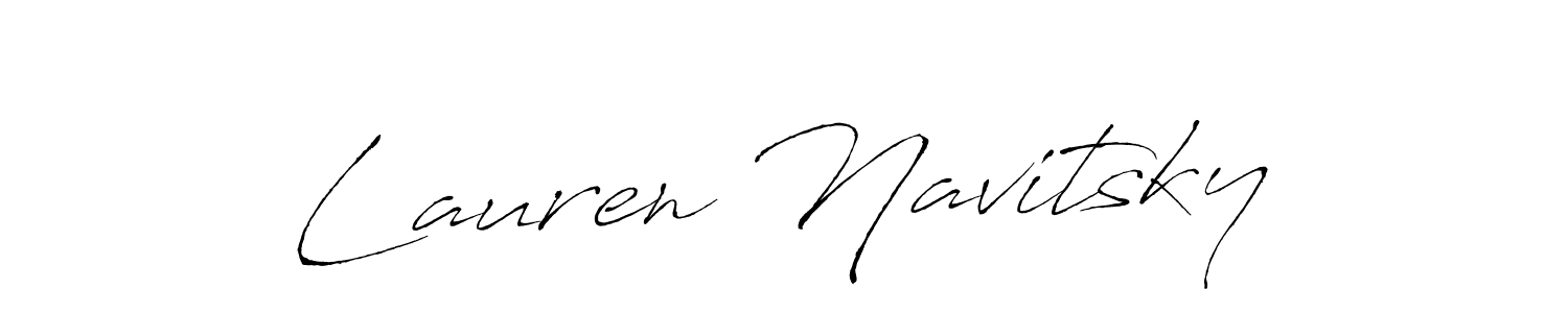 Create a beautiful signature design for name Lauren Navitsky. With this signature (Antro_Vectra) fonts, you can make a handwritten signature for free. Lauren Navitsky signature style 6 images and pictures png