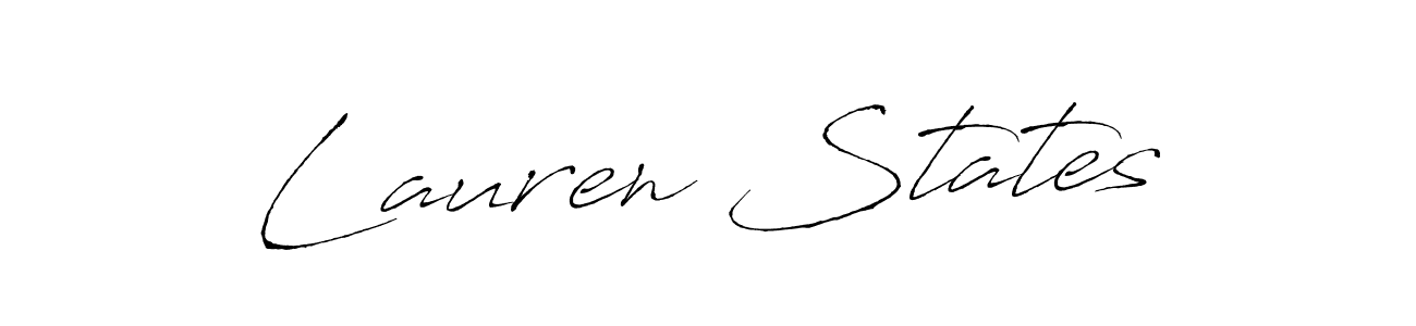 You should practise on your own different ways (Antro_Vectra) to write your name (Lauren States) in signature. don't let someone else do it for you. Lauren States signature style 6 images and pictures png