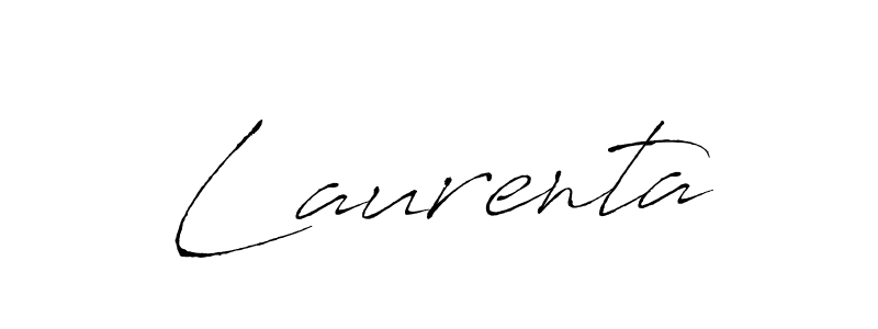 Design your own signature with our free online signature maker. With this signature software, you can create a handwritten (Antro_Vectra) signature for name Laurenta. Laurenta signature style 6 images and pictures png