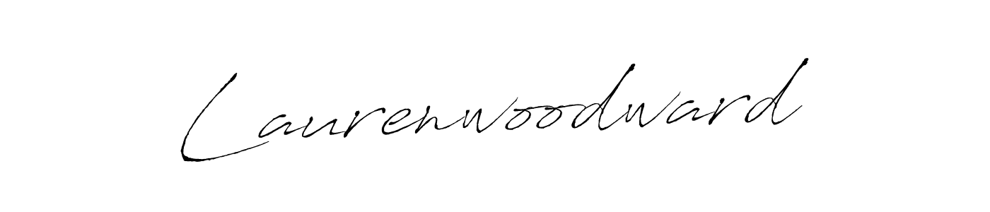 Make a beautiful signature design for name Laurenwoodward. With this signature (Antro_Vectra) style, you can create a handwritten signature for free. Laurenwoodward signature style 6 images and pictures png