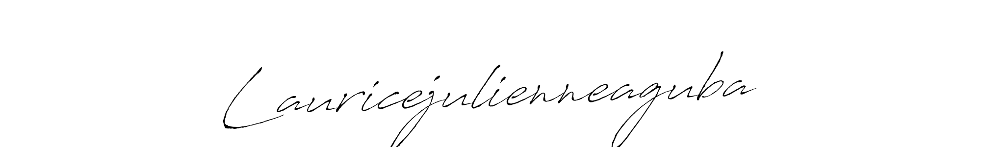 Design your own signature with our free online signature maker. With this signature software, you can create a handwritten (Antro_Vectra) signature for name Lauricejulienneaguba. Lauricejulienneaguba signature style 6 images and pictures png