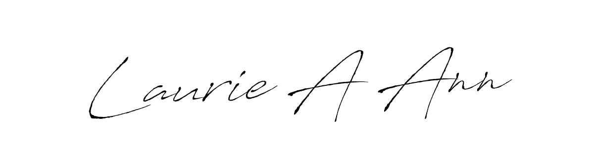 Laurie A Ann stylish signature style. Best Handwritten Sign (Antro_Vectra) for my name. Handwritten Signature Collection Ideas for my name Laurie A Ann. Laurie A Ann signature style 6 images and pictures png