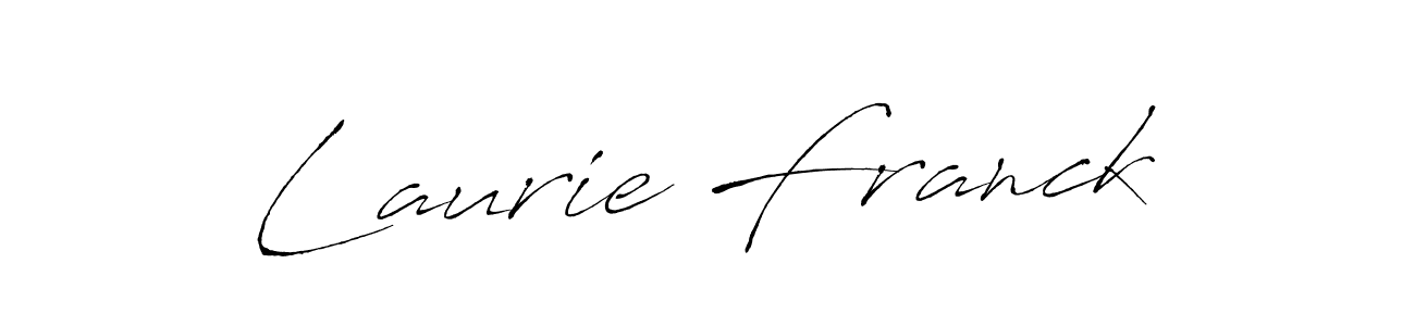 Laurie Franck stylish signature style. Best Handwritten Sign (Antro_Vectra) for my name. Handwritten Signature Collection Ideas for my name Laurie Franck. Laurie Franck signature style 6 images and pictures png