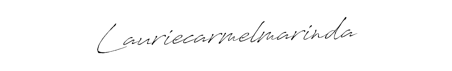 The best way (Antro_Vectra) to make a short signature is to pick only two or three words in your name. The name Lauriecarmelmarinda include a total of six letters. For converting this name. Lauriecarmelmarinda signature style 6 images and pictures png