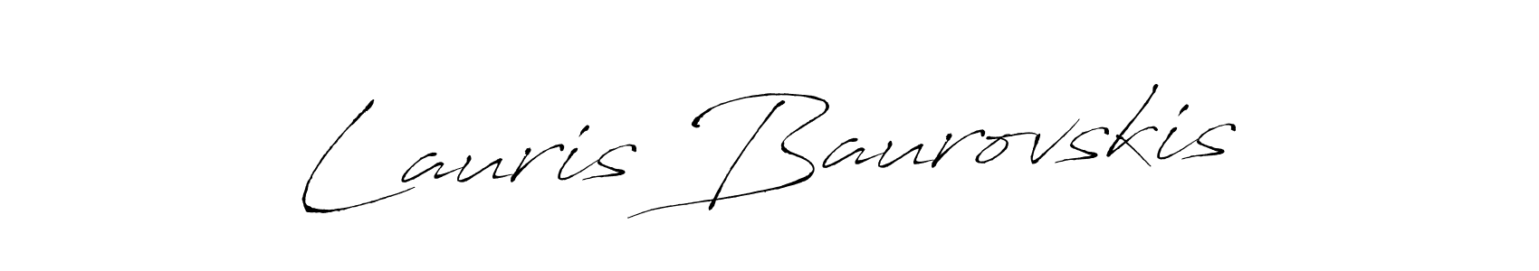 Create a beautiful signature design for name Lauris Baurovskis. With this signature (Antro_Vectra) fonts, you can make a handwritten signature for free. Lauris Baurovskis signature style 6 images and pictures png