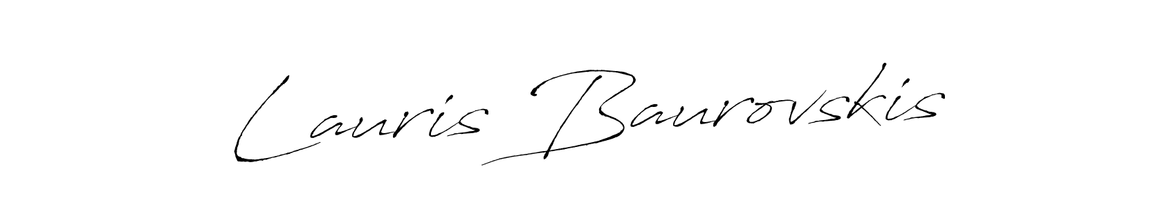 Create a beautiful signature design for name Lauris Baurovskis. With this signature (Antro_Vectra) fonts, you can make a handwritten signature for free. Lauris Baurovskis signature style 6 images and pictures png