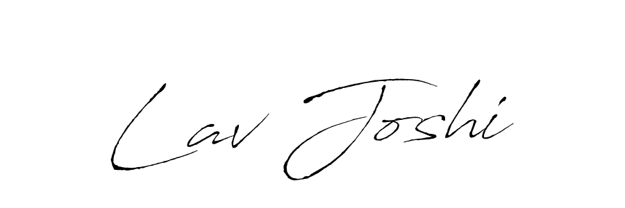 Use a signature maker to create a handwritten signature online. With this signature software, you can design (Antro_Vectra) your own signature for name Lav Joshi. Lav Joshi signature style 6 images and pictures png