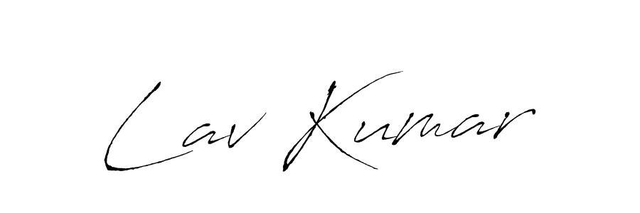 Create a beautiful signature design for name Lav Kumar. With this signature (Antro_Vectra) fonts, you can make a handwritten signature for free. Lav Kumar signature style 6 images and pictures png