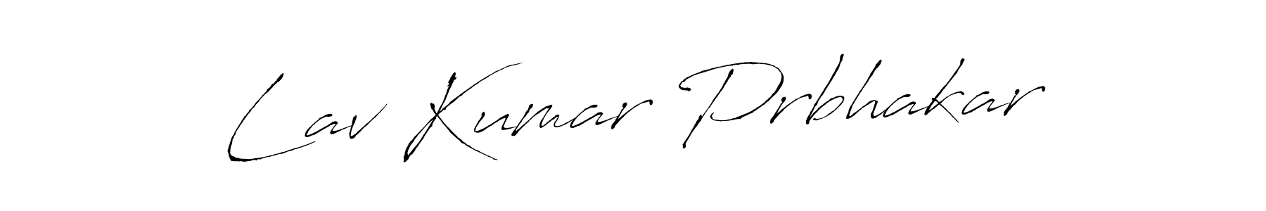 You should practise on your own different ways (Antro_Vectra) to write your name (Lav Kumar Prbhakar) in signature. don't let someone else do it for you. Lav Kumar Prbhakar signature style 6 images and pictures png