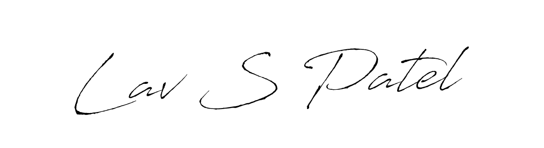 Use a signature maker to create a handwritten signature online. With this signature software, you can design (Antro_Vectra) your own signature for name Lav S Patel. Lav S Patel signature style 6 images and pictures png