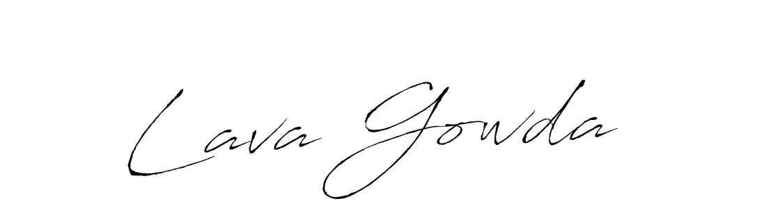Create a beautiful signature design for name Lava Gowda . With this signature (Antro_Vectra) fonts, you can make a handwritten signature for free. Lava Gowda  signature style 6 images and pictures png