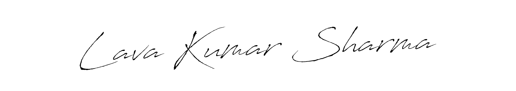 Make a beautiful signature design for name Lava Kumar Sharma. With this signature (Antro_Vectra) style, you can create a handwritten signature for free. Lava Kumar Sharma signature style 6 images and pictures png