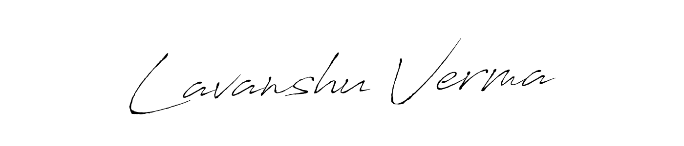 Create a beautiful signature design for name Lavanshu Verma. With this signature (Antro_Vectra) fonts, you can make a handwritten signature for free. Lavanshu Verma signature style 6 images and pictures png