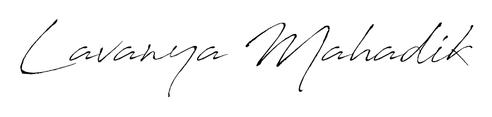 Upgrade your professional image with Lavanya Mahadik signature created with Antro_Vectra font. Fast, free, and watermark-free download. Lavanya Mahadik signature style 6 images and pictures png