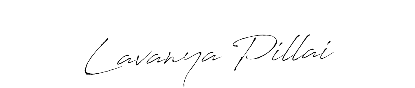 Create a beautiful signature design for name Lavanya Pillai. With this signature (Antro_Vectra) fonts, you can make a handwritten signature for free. Lavanya Pillai signature style 6 images and pictures png