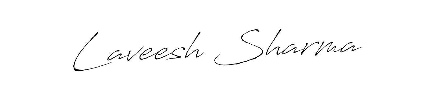 How to make Laveesh Sharma name signature. Use Antro_Vectra style for creating short signs online. This is the latest handwritten sign. Laveesh Sharma signature style 6 images and pictures png