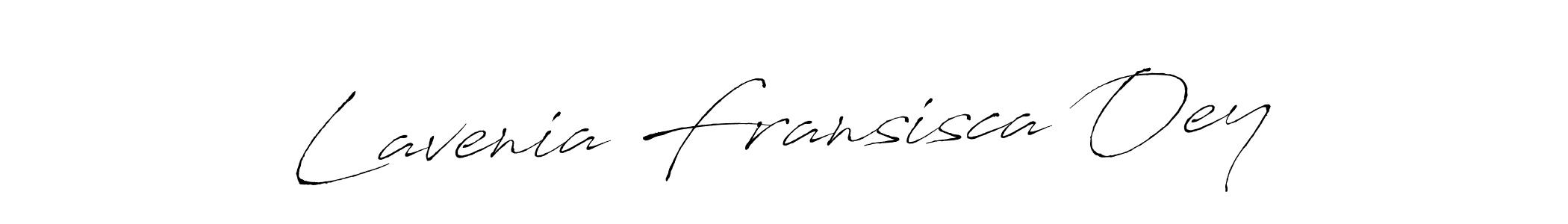 Make a short Lavenia Fransisca Oey signature style. Manage your documents anywhere anytime using Antro_Vectra. Create and add eSignatures, submit forms, share and send files easily. Lavenia Fransisca Oey signature style 6 images and pictures png