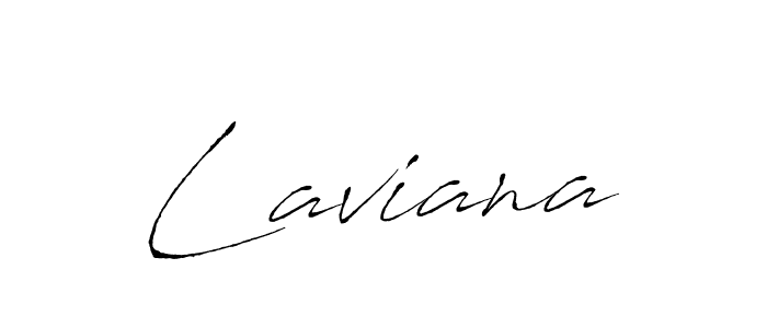 Make a beautiful signature design for name Laviana. With this signature (Antro_Vectra) style, you can create a handwritten signature for free. Laviana signature style 6 images and pictures png